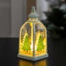 Portable Christmas Lantern Night Light with Warm LED Glow