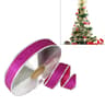 Christmas Tree Decoration Ribbon with Glitter for Holiday Party Decor