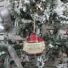 Christmas Stocking Pendant Ornament Handmade Plush Holiday Decoration