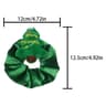 Christmas Plush Hair Scrunchies Cute Embroidered Holiday Hair Ties