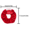 Christmas Plush Hair Scrunchies Cute Embroidered Holiday Hair Ties
