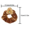 Christmas Plush Hair Scrunchies Cute Embroidered Holiday Hair Ties