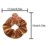 Christmas Plush Hair Scrunchies Cute Embroidered Holiday Hair Ties