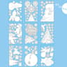 Christmas Static Cling Window Decorations Reusable Double-Sided Holiday Stickers
