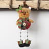 Christmas Plaid Fabric Hanging Doll Ornaments for Holiday Decor