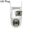 Outdoor WiFi Security Camera with Dual Lens 2K HD Video and 360° Panoramic View