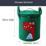 Cartoon Animal Felt Toy Storage Basket With Lid Kids Laundry Hamper 1