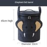 Cartoon Animal Felt Toy Storage Basket With Lid Kids Laundry Hamper 0