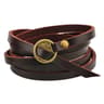 Adjustable antique leather wristband for stylish men