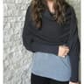 Convertible Scarf Sweater dark grey