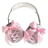 Transparent Ribbon Protective Case Pink