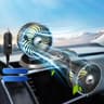 Car Cooling Fan 12V Dual Head Car Fan With Foldable Adjustable Dashboard Design 3