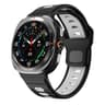 Samsung Galaxy Watch Ultra Silicone Sport Band with Reverse Buckle and Striped Design