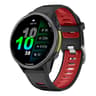 Garmin Forerunner Silicone Watch Band Two Color Replacement Strap with Silver Buckle