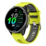 Garmin Forerunner Silicone Watch Band Two Color Replacement Strap with Silver Buckle