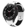Samsung Galaxy Watch Band Two Tone Silicone Sport Strap with Reverse Buckle