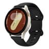 Silicone Watch Strap Lychee Texture Butterfly Clasp Replacement Watch Band 8