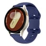 Silicone Watch Strap Lychee Texture Butterfly Clasp Replacement Watch Band 10