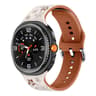 Samsung Galaxy Watch Band Dual Color Engraved Silicone Watch Band for Watch8 Classic Replacement Strap