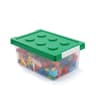 Transparent Building Blocks Storage Box with Lid Kids Toy Storage Organizer Bin