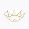 Vintage Glass Vanity Tray Gold Brass Mirror Jewelry Organizer for Cosmetics Perfume and Decor
