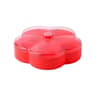 Flower Shaped Candy Storage Box With Lid Transparent Snack Serving Tray For Nuts Dried Fruit 8