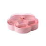 Flower Shaped Candy Storage Box With Lid Transparent Snack Serving Tray For Nuts Dried Fruit 6