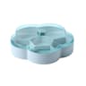 Flower Shaped Candy Storage Box With Lid Transparent Snack Serving Tray For Nuts Dried Fruit 7