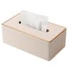 Luxury Faux Leather Tissue Box Cover With Gold Rim Elegant Decorative Tissue Holder For Home Office 10