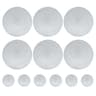 Set Of 6 Round Placemats And Coasters Braided Woven Table Mats Washable Heat Resistant For Dining K 7
