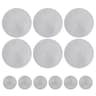 Set Of 6 Round Placemats And Coasters Braided Woven Table Mats Washable Heat Resistant For Dining K 12