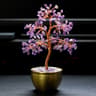 Lucky Abundance Crystal Feng Shui Tree, Wealth Attracting Prosperity Decor for Desk, Home & Office Feng Shui Money Tree