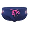 Mens Summer Swim Briefs, Low-Rise Drawstring Sexy Swimming Briefs with Dot Stitching Print Quick-Dry Swim Trunks for Men
