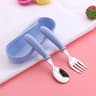 Portable Stainless Steel Kids Cutlery Set with Travel Case for Toddlers & Babies