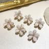 Elegant Flower Pearl Hair Clip Set Charming Flower Hair Clips & Faux Pearl Hair Barrettes for Girls & Women