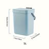 Space Saving Quiet Close Trash Can EcoFriendly Sealed Bin for Kitchen  Office