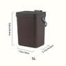 Space Saving Quiet Close Trash Can EcoFriendly Sealed Bin for Kitchen  Office