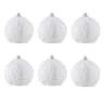 Christmas Ball Ornaments 6pcs 8cm, Red White Hanging Tree Decorations, Holiday New Year Navidad Home Decor