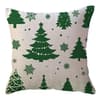 Christmas Snowflake Tree Cushion Cover, Winter Holiday Decoration Pillow, Festive Merry Christmas Decor for Sofa Porch