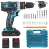 Impact Drill With Rechargeable Lithium Battery CrossBorder Flashlight Gun Electric Screwdriver For  0
