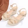Platform Heel with Criss Cross Straps  Open Toe Design 8