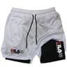 DoubleLayer Men Sportswear Shorts Casual Breathable and Quick Drying for Running  Swimming