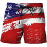 Hawaii National Flag Board Shorts Pants  3D Printed Casual Swim Wear for Sunny Beach Days