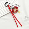 Acrylic Kpop Idol Photocard Holder Photo Card Protector Cover with Keychain, Cartoon Apple Shaped Mini Album for Bag