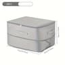 Portable Organizer For Clothes Blankets  Quilts HeavyDuty SelfCompressing Storage Bag For Closet Or 4