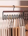 Wave Wardrobe Drying Rack Multifunctional Hanger Storage For Underwear Vest Solid Wood Hook For Hom 2