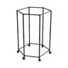 Movable Garment Organizer Hexagon Rotating Clothes Rack Dormitory Coat Hanger Stand Indoor Hat Dryi 7