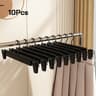 Space-Saving Pants Hangers with Adjustable Clips for Clothes Jeans Skirt