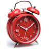 Metal Frame Twin Bell Alarm Clock With 3D Dial Backlight Battery Operated Desk Table Clock For Home 6