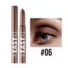 Waterproof Smoky Dark Black Eyeshadow Pencil Stick Matte Metallic Pearlescent Glitter Makeup Tool H 10